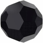 Swarovski Crystals - Jet 8mm Round (1pc)