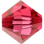 Swarovski Crystals - Indian Red 4mm Bicone (8pcs)