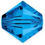 Swarovski Crystals - Capri Blue 6mm Bicone (4pcs)