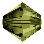 Swarovski Crystals - Olivine 4mm Bicone (8pcs)