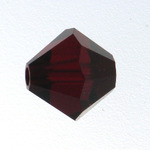 Swarovski - 4mm Very Dark Red Bicone - Pkt 10