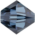 Swarovski - 4mm Dark Blue/Grey Bicone - Pkt 10