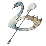 Scarf Pin - Swan