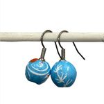 Light Blue Goldfish Paper Earrings