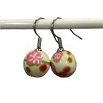 Strawberries and Cream Paper Earrings