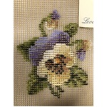Trammed Tapestry - Pansy Cream/Purple