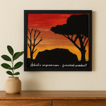 Uluru Silhouette appliqué kit