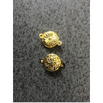 Finding - Clasp Round Gold - Pack of 2