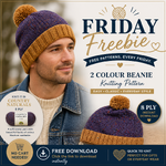 Free Pattern Download: 2 Colour Beanie Knitting Pattern – Free Download (8 Ply)