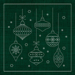 XM03 – Christmas Decorations Olive Green