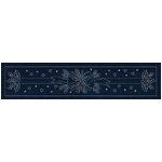XM06-IN – Holly & Ribbon Runner (Indigo)