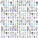 Sunday Afternoon - Flower Pot Stripe Y2885-27 Purple