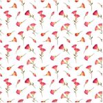 Fabric - Canto Flower Buds Y3231-01 White - ON SALE