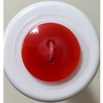 Button - 14mm Bright Red