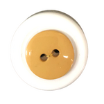 Button - 15mm Round Shiny Beige
