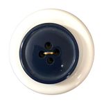 Button - 20mm Round 4 Hole Dark Blue