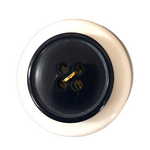 Button - 20mm Round 4 Hole Navy