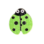 Button - 19mm Ladybug - Green