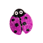Button - 19mm Ladybug - Purple