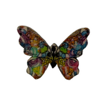 Button - 25mm Wooden Butterfly - Multi