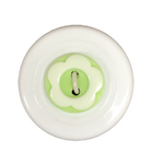 Button - 13mm Flower - Light Green