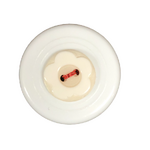 Button - 13mm Flower - Cream