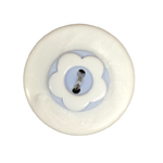 Button - 13mm Flower - Pale Blue