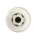 Button - 13mm Flower - Black