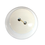 Button - 20mm Round Shiny White