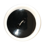 Button - 20mm Round Shiny Black