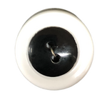 Button - 15mm Round Shiny Black