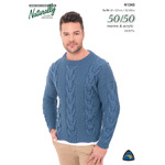 Men's Cabled Sweater N1243 in 8 Ply