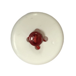 Button - 5mm 2 Hole Matt dolls Button 24 Red