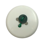Button - 5mm 2 Hole Matt dolls Button 37 Dark Green