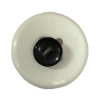 Button - 7mm 2 Hole Matt dolls Button 03 Black