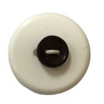 Button - 7mm 2 Hole Matt dolls Button 38 Brown