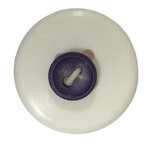 Button - 7mm 2 Hole Matt dolls Button 84 Purple
