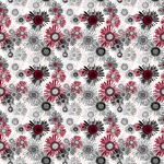 Merlot Digital Crazy Daisies Multi