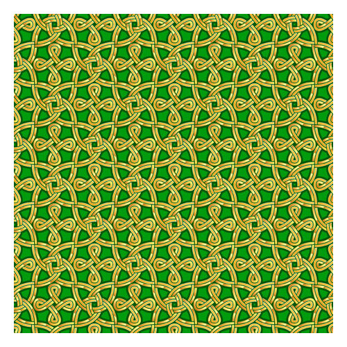 Pot O' Gold - Celtic Knot - Green/Gold