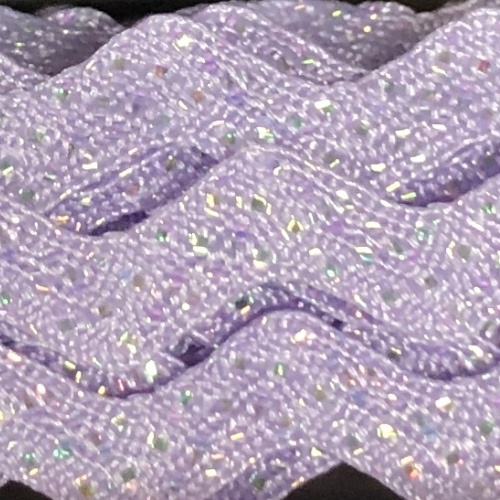 Ric Rac Braid - Glitter Mauve