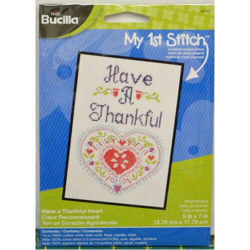Cross Stitch Kit - Have a Thankful Heart