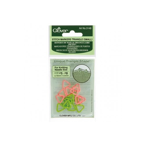 Clover Stitch Markers Triangle Small 3149