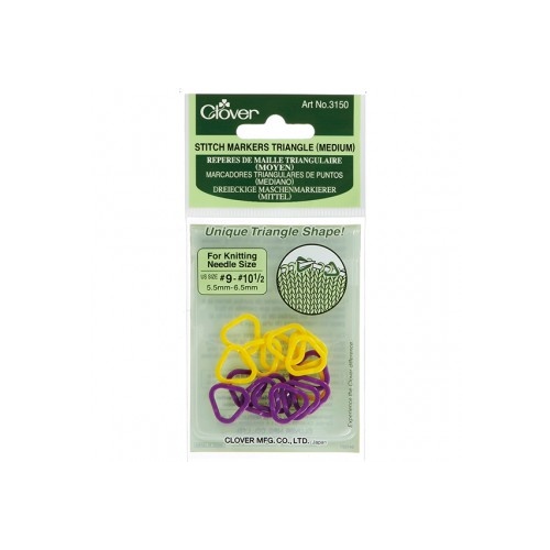 Clover Stitch Markers Triangle Medium 3150