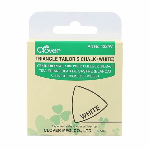 Clover Triangle Tailor's Chalk White
