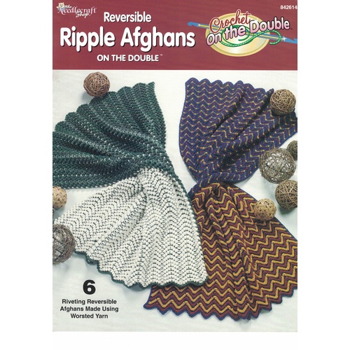 842614 Reversible Ripple Afghans on the Double