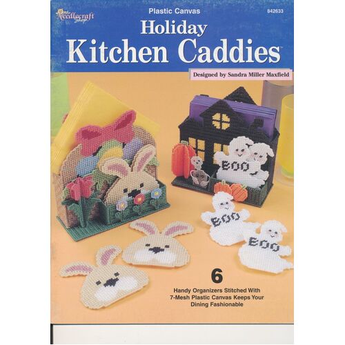 Plastic Canvas Holiday Kitchen Caddies