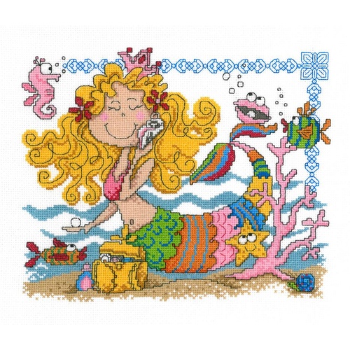 Mermaid Myrna Cross Stitch Pattern