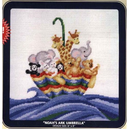 Tapestry - Noah's Ark Umbrella Printed Canvas Pattern