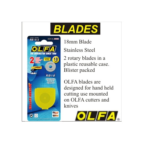 OLFA Rotary Cutter Replacement Blade 18mm