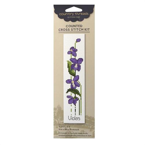 Country Threads Violas Cross Stitch Kit